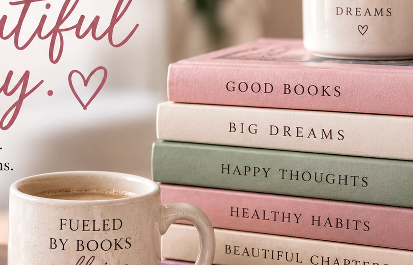 A warm, bookish Lainey Sage scene