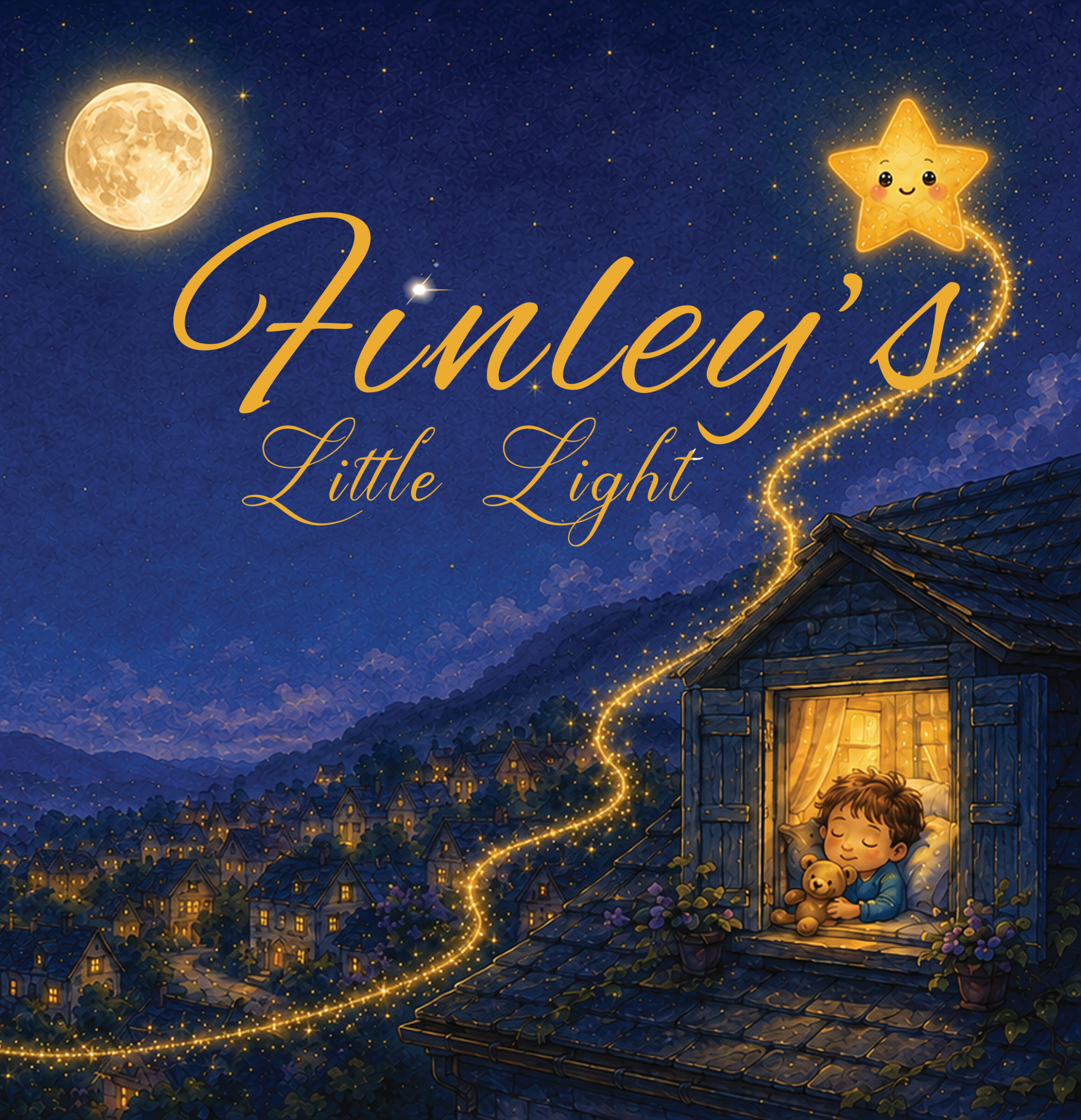 Cover of Finley’s Little Light, an inspirational children’s picture book by Becky Fry created in memory of Finley Grace